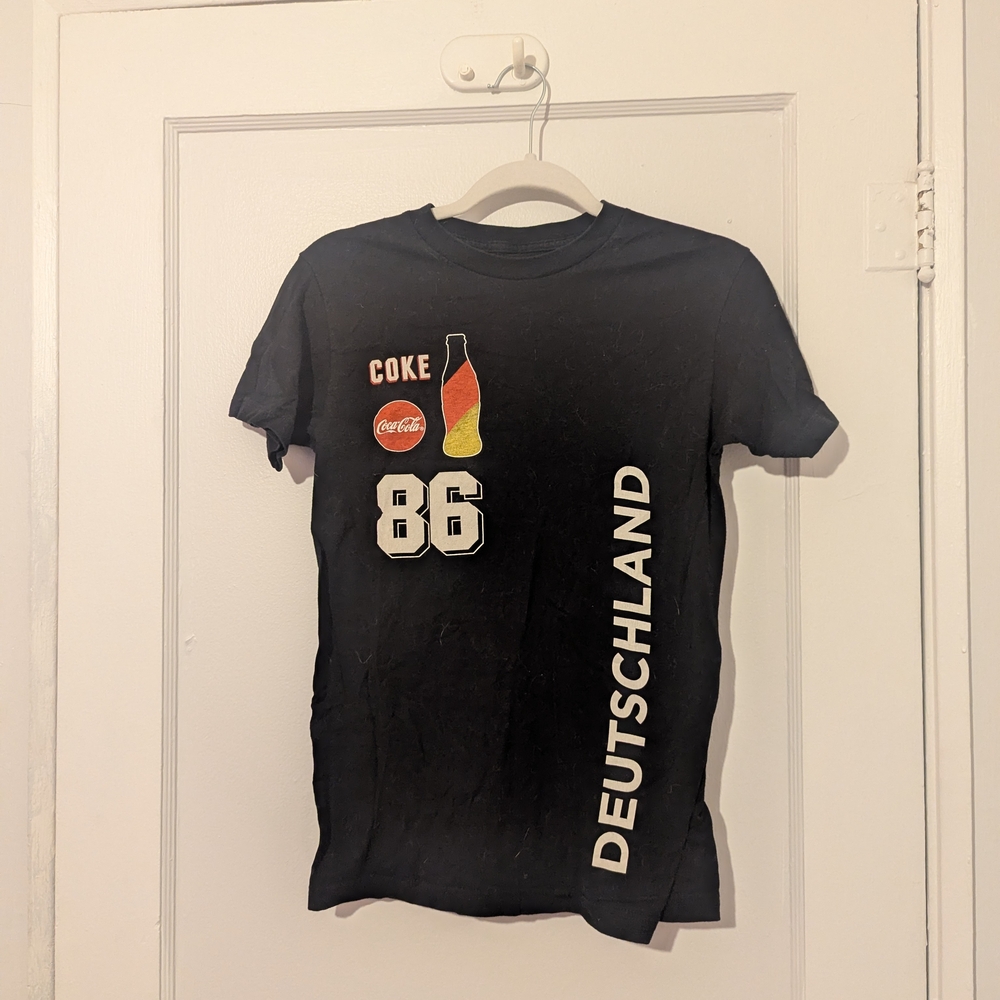 Coca Cola Black Cotton T-Shirt